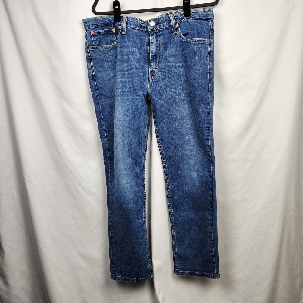 Levi's Mens 511 Slim Fit Straight‎ Leg Denim Blue Medium Wash Jeans Size 38 x 30